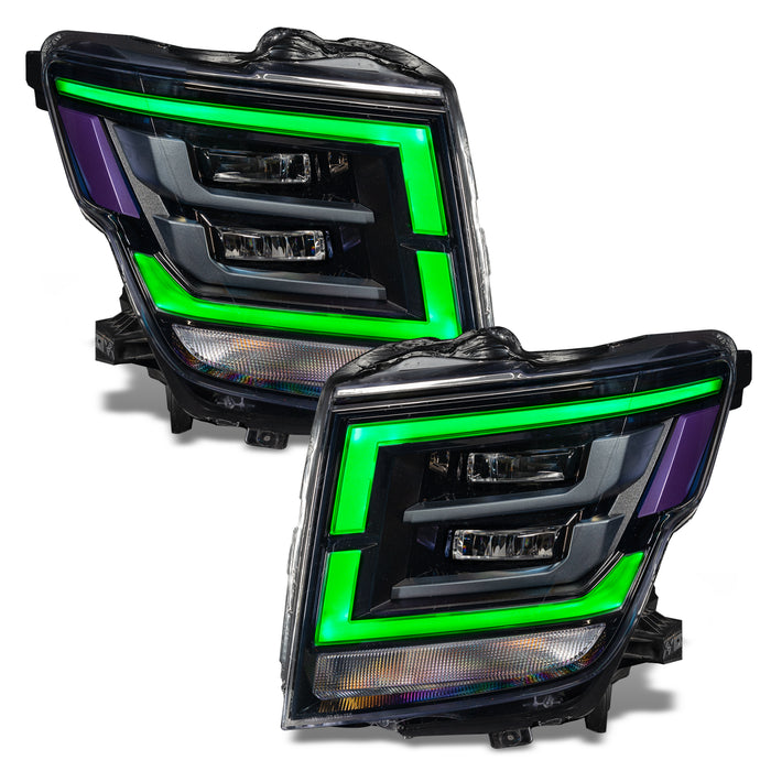 Oracle Lighting 1463-504 ORACLE Lighting 2021-2022 Nissan Titan ColorSHIFT RGB+W Headlight DRL Upgrade - Truck Part Superstore