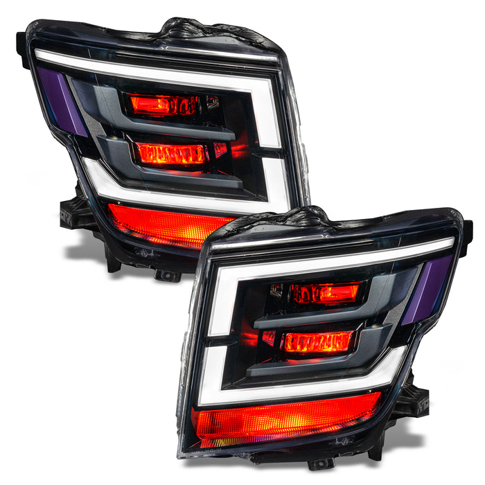 Oracle Lighting 1464-334 2021-2022 Nissan Titan ColorSHIFT Demon Eye RGB Headlight Upgrade Kit - Truck Part Superstore