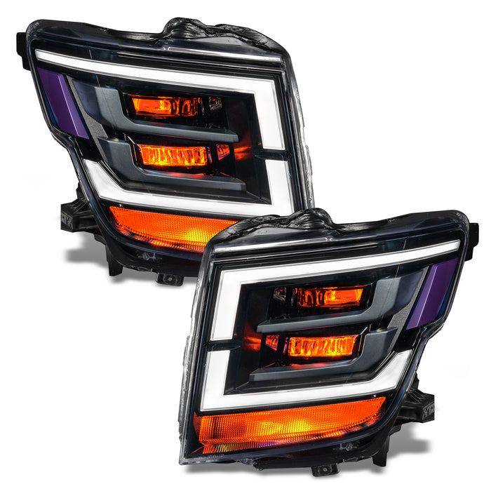 Oracle Lighting 1464-334 2021-2022 Nissan Titan ColorSHIFT Demon Eye RGB Headlight Upgrade Kit - Truck Part Superstore