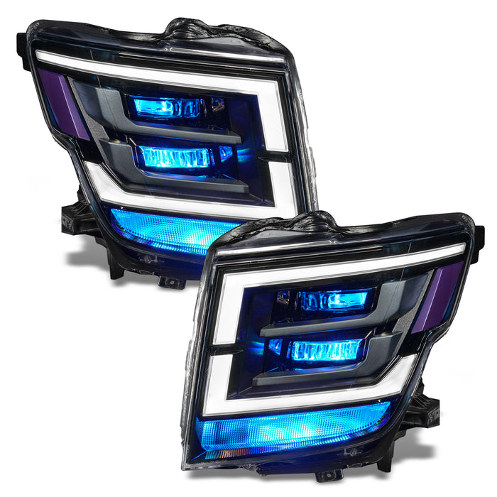 Oracle Lighting 1464-334 2021-2022 Nissan Titan ColorSHIFT Demon Eye RGB Headlight Upgrade Kit - Truck Part Superstore