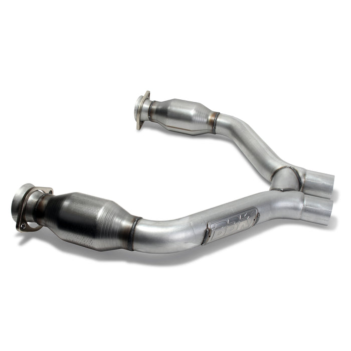 BBK Performance Parts 1465 2015-2017 MUSTANG V6 SHORT MID H PIPE WITH CONVERTERS FOR USE W/ 1642/16420. - Truck Part Superstore