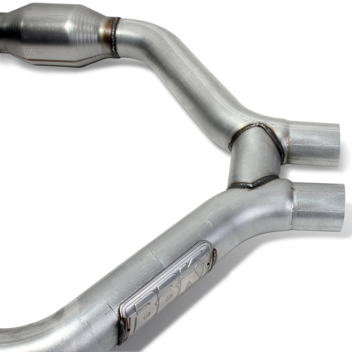 BBK Performance Parts 1465 2015-2017 MUSTANG V6 SHORT MID H PIPE WITH CONVERTERS FOR USE W/ 1642/16420. - Truck Part Superstore