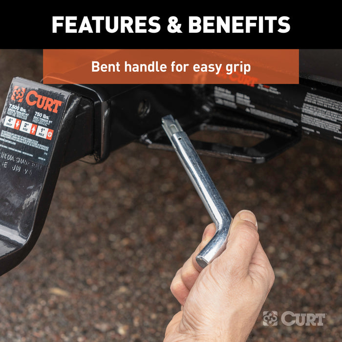 CURT 21551 CURT 21551 Swivel Trailer Hitch Pin; 5/8-Inch Diameter; Fits 2-Inch Receiver - Truck Part Superstore