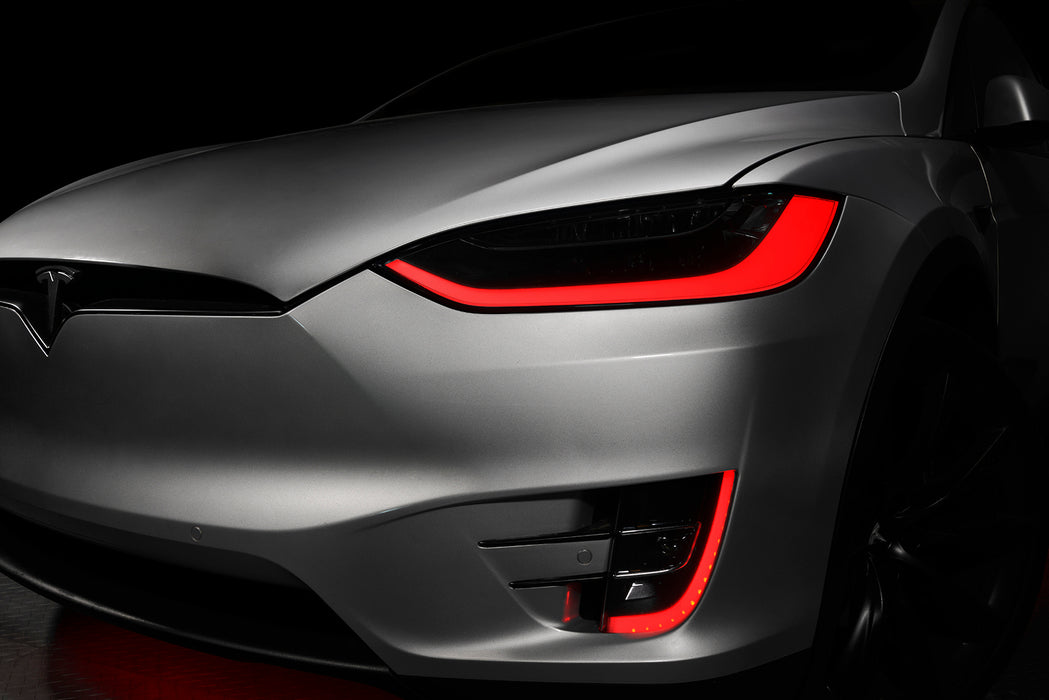 Oracle Lighting 1467-332 2016-2021 Tesla Model X Dynamic ColorSHIFT Headlight & Fog Light DRL Upgrade Kit - Truck Part Superstore