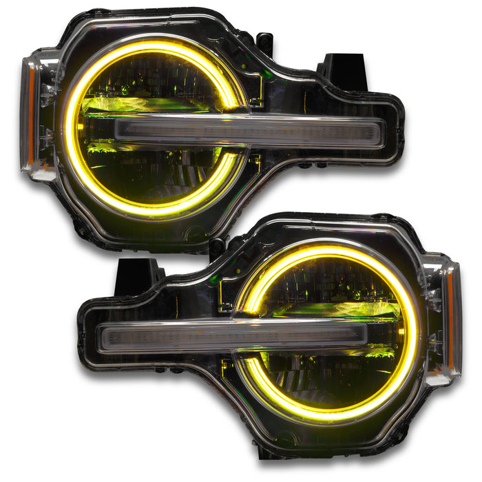 Oracle Lighting 1468-330 2021 Ford Bronco ColorSHIFT RGB+W Headlight Halo Upgrade Kit - Truck Part Superstore