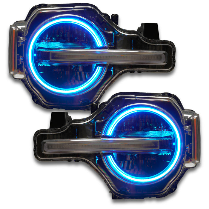 Oracle Lighting 1468-330 2021 Ford Bronco ColorSHIFT RGB+W Headlight Halo Upgrade Kit - Truck Part Superstore