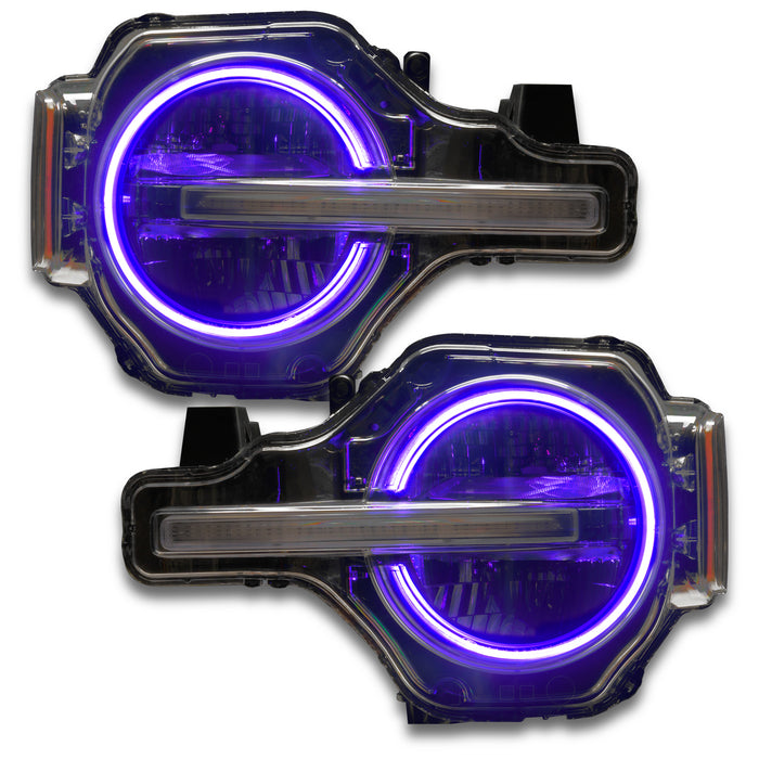 Oracle Lighting 1468-333 2021 Ford Bronco ColorSHIFT RGB+W Headlight Halo Upgrade Kit - Truck Part Superstore