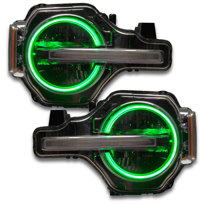 Oracle Lighting 1468-504 2021 Ford Bronco ColorSHIFT RGB+W Headlight Halo Upgrade Kit - Truck Part Superstore