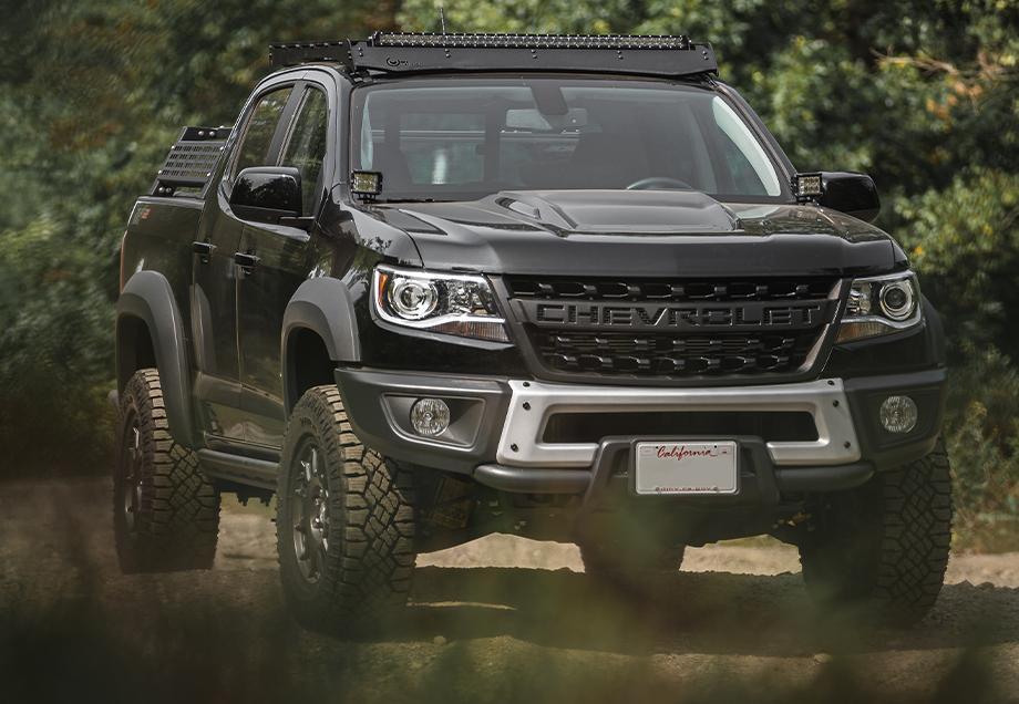 Cali Raised LED 14717176774700 12-21 Chevy Colorado Overland Bed Rack Short Bed Tall Height Rack Cali Raised LED - Truck Part Superstore
