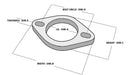 Vibrant Performance 1475S 2-Bolt Stainless Steel Flange; 4 in. I.D.; Single Flange; Retail Packed; - Truck Part Superstore