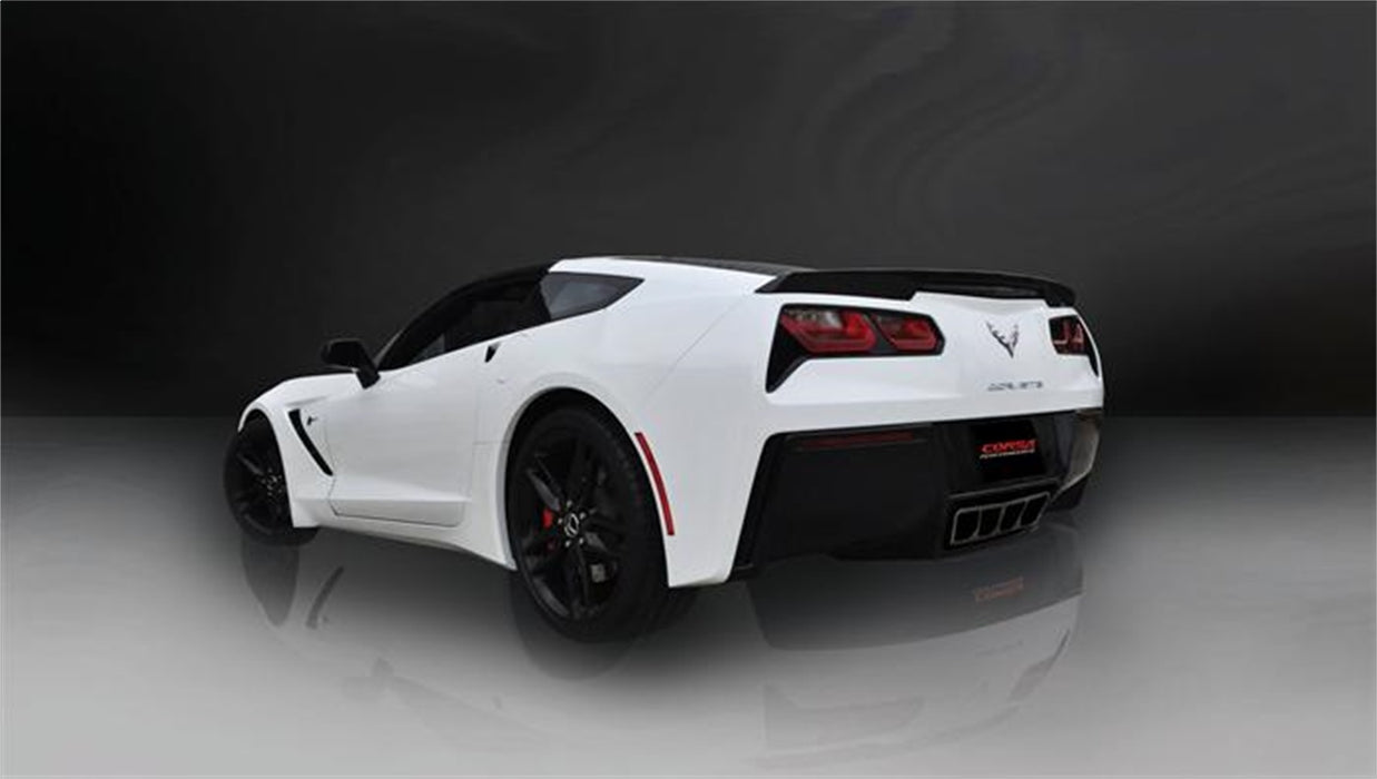 Corsa Performance 14765BLK 2.75 Inch Valve-Back Dual Rear Exit with Polygon  InchTail Light Inch Black PVD Pro-Series Tips Corsa Performance - Truck Part Superstore