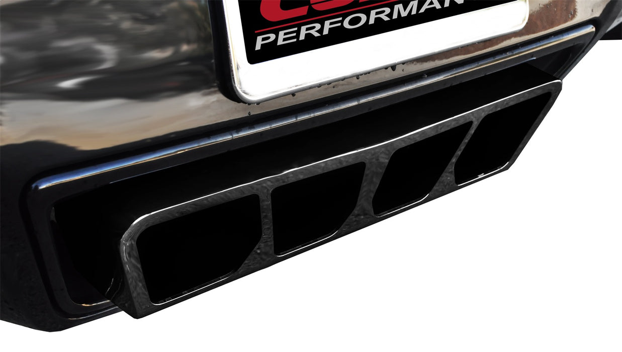 Corsa Performance 14767BLK 2.75 Inch Axle-Back Dual Rear Exit with Polygon  InchTail Light Inch Black PVD Pro-Series Tips Corsa Performance - Truck Part Superstore
