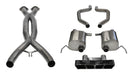 Corsa Performance 14767CBBLK 3.0 Double X-Pipe and 2.75 Inch Axle-Back Dual Rear Exit with Polygon  InchTail Light Inch Black PVD Tips Corsa Performance - Truck Part Superstore