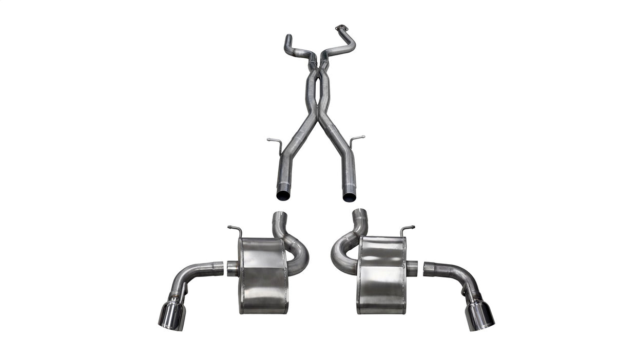 Corsa Performance 14772 3.0in. Cat-Back Dual Rear Exit with Twin 4.0in. Polished Pro-Series Tips - Truck Part Superstore