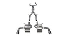 Corsa Performance 14772 3.0in. Cat-Back Dual Rear Exit with Twin 4.0in. Polished Pro-Series Tips - Truck Part Superstore