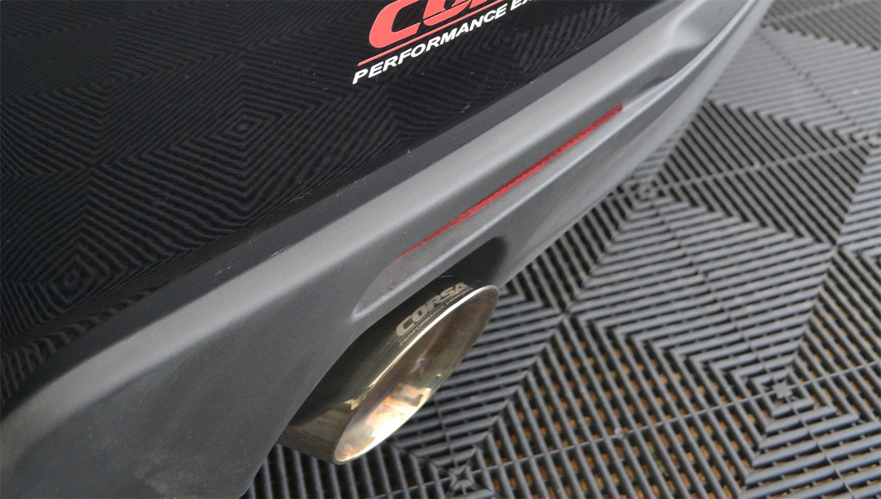 Corsa Performance 14772 3.0in. Cat-Back Dual Rear Exit with Twin 4.0in. Polished Pro-Series Tips - Truck Part Superstore