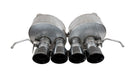 Corsa Performance 14776BLK Corvette 2.75 Inch Valve-Back w Dual Mode NPP Dual Rear Exit with Quad 4.5 inch Black Pro-Series Tips Corsa - Truck Part Superstore