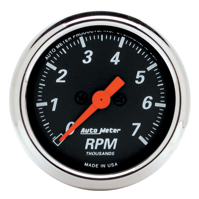 AutoMeter 1477 GAUGE; TACHOMETER; 2 1/16in.; 7K RPM; IN-DASH; DESIGNER BLACK - Truck Part Superstore