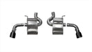 Corsa Performance 14785BLK 2.75 Inch Axle-Back Xtreme Dual Exhaust 4.5 Inch Black Tips 16-19 Chevy Camaro SS 6.2L V8 Stainless Steel Corsa Performance - Truck Part Superstore