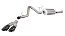 Corsa Performance 14798BLK 3.0 Inch Cat-Back Single Side Exit with Twin 4.0 Inch Black PVD Pro-Series Tips Corsa Performance - Truck Part Superstore