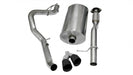 Corsa Performance 14915BLK 3.0 Inch Cat-Back Single Side Exit with Twin 4.0 Inch Black PVD Pro-Series Tips Corsa Performance - Truck Part Superstore