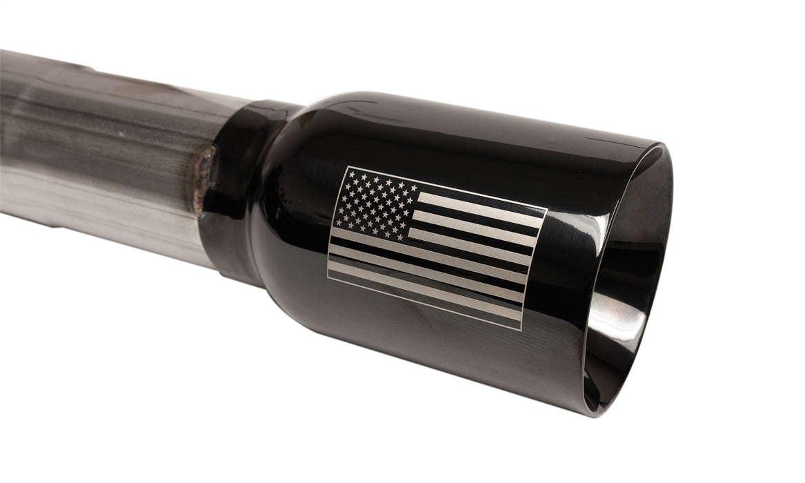 Corsa Performance 14928BLKUSA 3.0in. Cat-Back Single Side Exit with Single 4.0in. Black PVD Straight-Cut Tips - Truck Part Superstore
