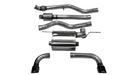Corsa Performance 14937BLK 3.0 Inch Cat-Back Touring Dual Rear Exit Exhaust 3.5 Inch Black Tips 12-18 BMW 335i F30 Sedan RWD Stainless Steel Corsa Performance - Truck Part Superstore
