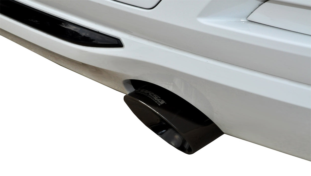 Corsa Performance 14937BLK 3.0 Inch Cat-Back Touring Dual Rear Exit Exhaust 3.5 Inch Black Tips 12-18 BMW 335i F30 Sedan RWD Stainless Steel Corsa Performance - Truck Part Superstore