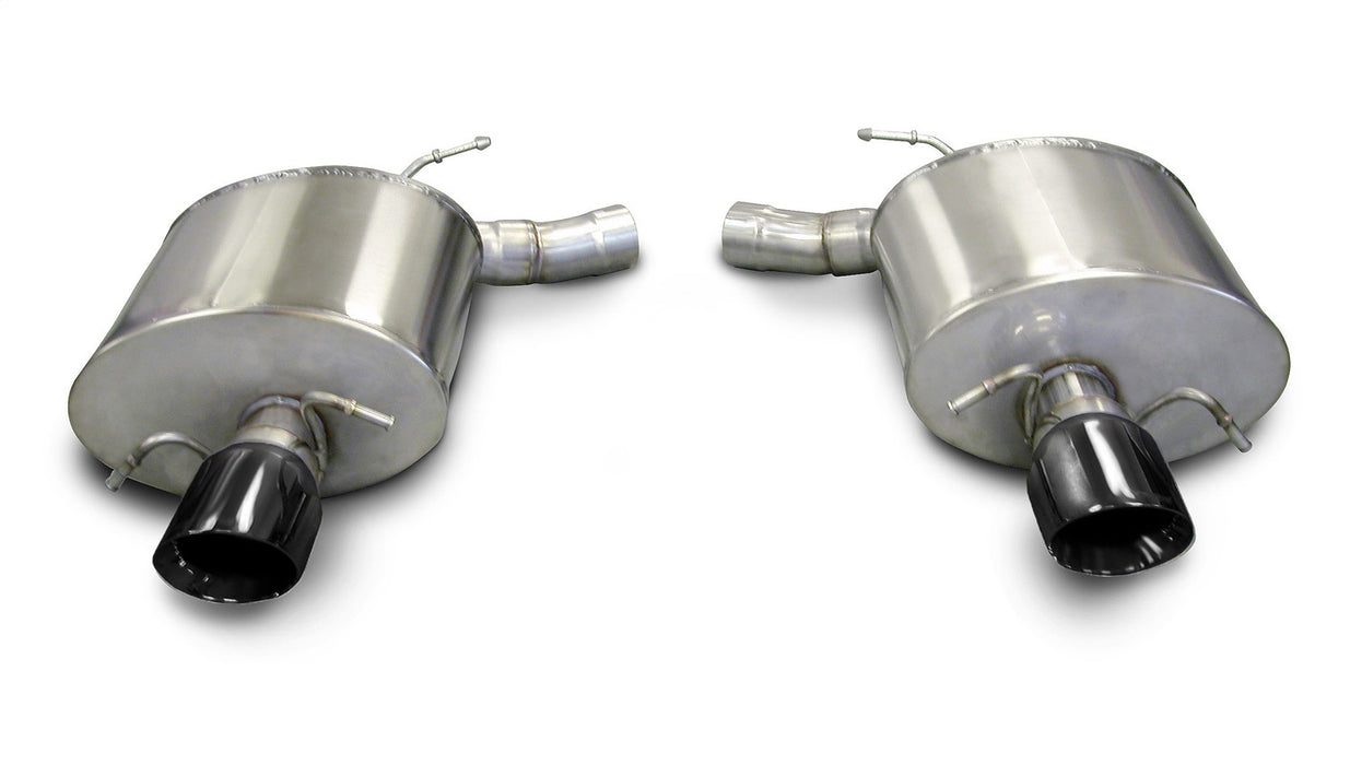 Corsa Performance 14940BLK 2.5 Inch Axle-Back Touring Dual Exhaust 4.0 Inch Black Tips 09-14 Cadillac CTS-V Sedan 6.2L V8 Stainless Steel Corsa Performance - Truck Part Superstore