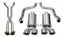 Corsa Performance 14959CB 2.5 Inch Cat-Back Dual Rear Exit with Twin 4.0 Inch Polished Pro-Series Tips Corsa Performance - Truck Part Superstore