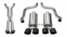 Corsa Performance 14960CB4BLK 2.5 Inch Cat-Back Dual Rear Exit with Twin 4.0 Inch Black PVD Pro-Series Tips Corsa Performance - Truck Part Superstore