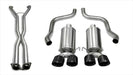 Corsa Performance 14960CB6BLK 2.5 Inch Cat-Back Dual Rear Exit with Twin 4.0 Inch Black PVD Pro-Series Tips Corsa Performance - Truck Part Superstore