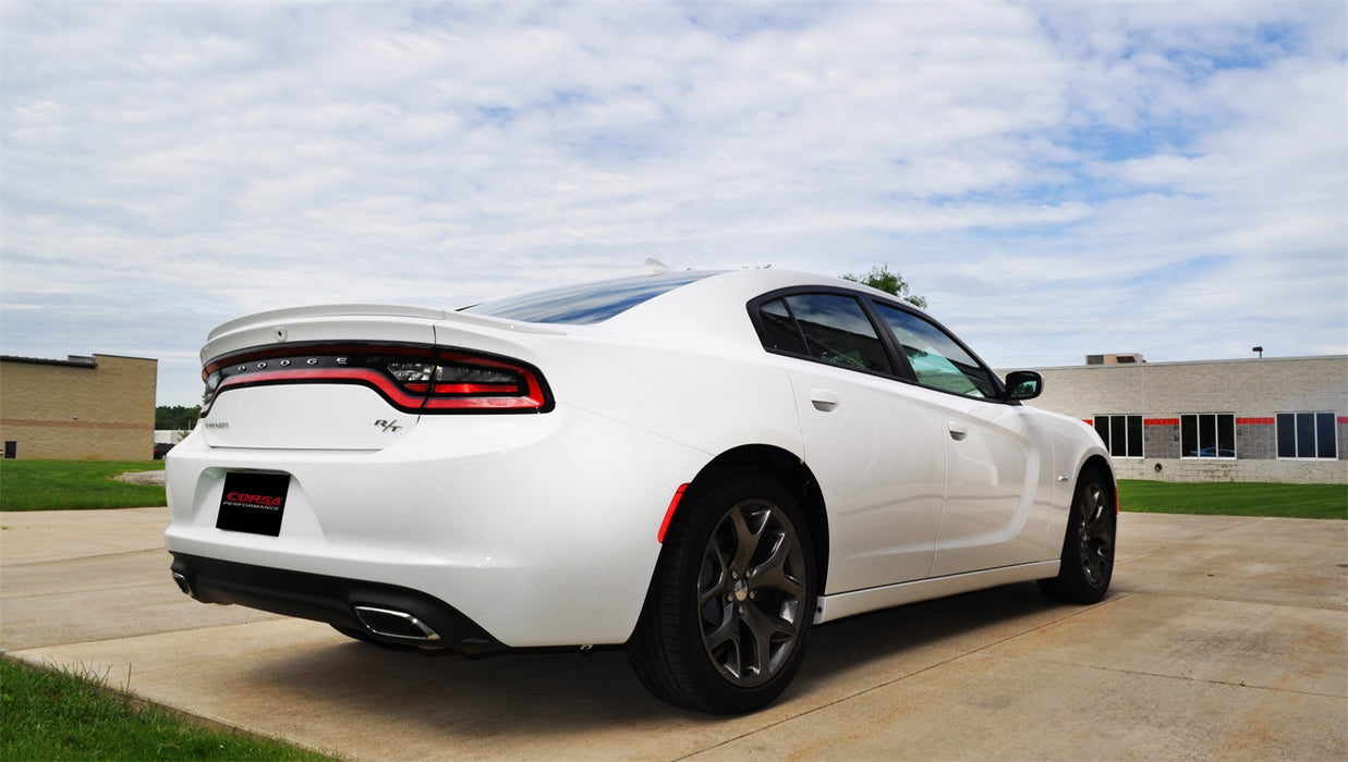 Corsa Performance 14972 2.5 Inch Cat-Back Sport Dual Rear Exit Exhaust 15-17 Chrysler 300 R/T/15-16 Dodge Charger R/T (Not Daytona) 5.7L V8 Stainless Steel Corsa Performance - Truck Part Superstore