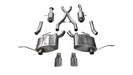 Corsa Performance 14980 2.5in. Cat-Back Dual Rear Exit with Single 4.5in. Polished Pro-Series Tips - Truck Part Superstore