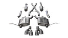 Corsa Performance 14984 2.5in. Cat-Back Dual Rear Exit with Twin 4.0in. Polished Pro-Series Tips - Truck Part Superstore