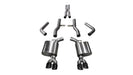 Corsa Performance 14989BLK 2.75 Inch Cat-Back Xtreme Dual Rear Exit Exhaust 3.5 Inch Black Tips 15-Present Dodge Challenger SRT 392/R/T Scat Pack/SRT Hellcat 6.2L/6.4L V8 Stainless Steel Corsa Performance - Truck Part Superstore