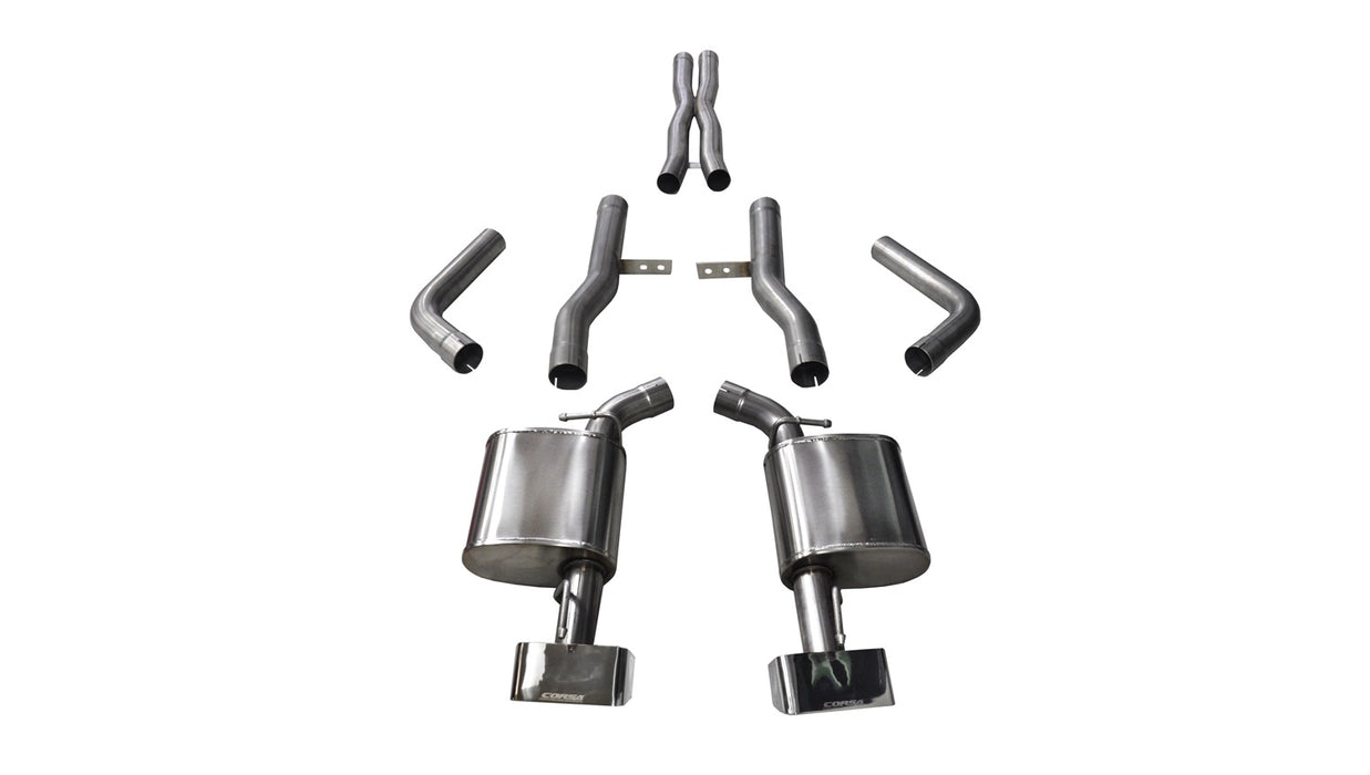 Corsa Performance 14994 2.75 Inch Cat-Back Xtreme Dual Rear Exit Exhaust GTX2 Polished Tips 15-Present Dodge Challenger SRT 392/R/T Scat Pack/SRT Hellcat 6.2L/6.4L V8 Stainless Steel Corsa Performance - Truck Part Superstore