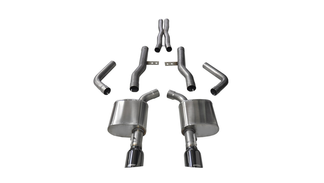 Corsa Performance 14996BLK 2.75 Inch Cat-Back Xtreme Dual Rear Exit Exhaust 4.5 Inch Black Tips 15-Present Dodge Charger SRT 392/R/T Scat Pack/SRT Hellcat 6.2L/6.4L V8 Stainless Steel Corsa Performance - Truck Part Superstore