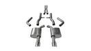 Corsa Performance 14996 2.75 Inch Cat-Back Xtreme Dual Rear Exit Exhaust 4.5 Inch Polished Tips 15-Present Dodge Charger SRT 392/R/T Scat Pack/SRT Hellcat 6.2L/6.4L V8 Stainless Steel Corsa Performance - Truck Part Superstore