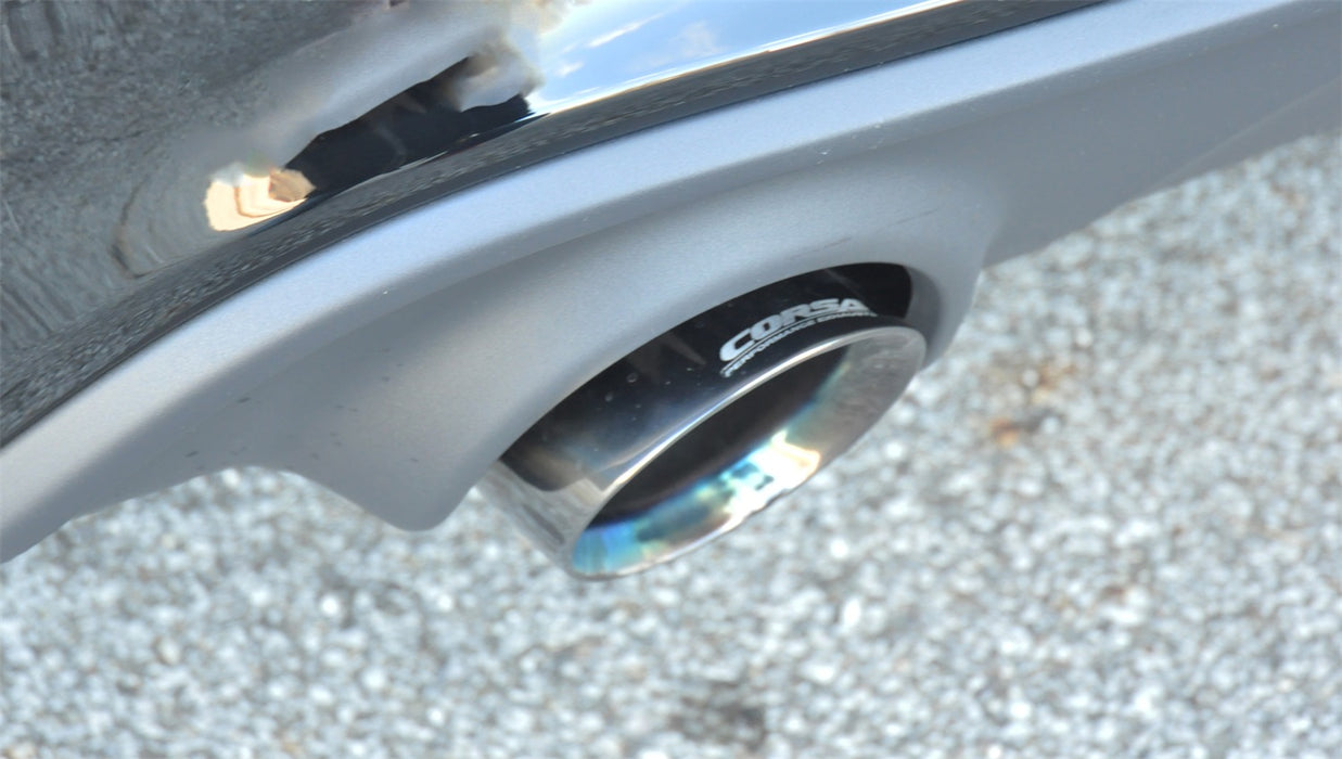 Corsa Performance 14996 2.75 Inch Cat-Back Xtreme Dual Rear Exit Exhaust 4.5 Inch Polished Tips 15-Present Dodge Charger SRT 392/R/T Scat Pack/SRT Hellcat 6.2L/6.4L V8 Stainless Steel Corsa Performance - Truck Part Superstore