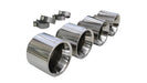 Corsa Performance 14998 Twin 5.0in. Polished Straight Cut Tip Kit (Clamps Included) - Truck Part Superstore