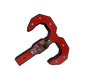 GEN-Y Hitch GH-0075 Hulk 2.5 32K Tow Hook Black/Red 2.5" Shank with GH-097 Pin & GH-011 Twist Clip - Truck Part Superstore