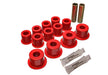 Energy Suspension 14.2102R Leaf Spring Bushing Set; Red; Rear; Performance Polyurethane; - Truck Part Superstore
