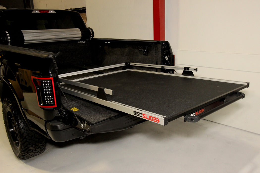 BedSlide 15-6548-CG BedSLIDE 5 5 FT Super Short Bed/Chevy Silvrado Crew Cab Ford F150 Crew Cab Ford Raptor Dodge 5 7 FT Short Beds 75 Percent Ext 1500lbs Contractor65X48 Inch - Truck Part Superstore