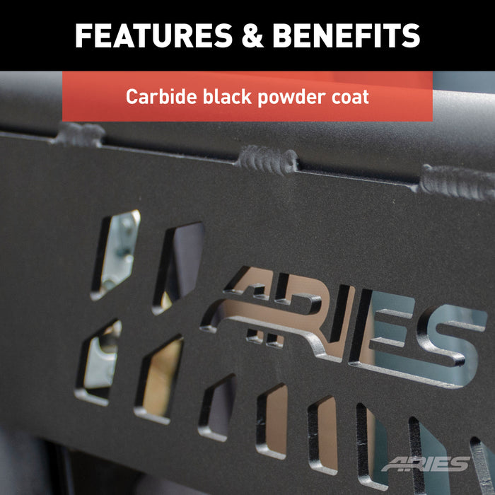 ARIES 1500100 ARIES 1500100 Black Aluminum Jeep Wrangler TJ Tube Half Doors - Truck Part Superstore