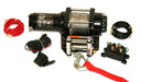 Bulldog Winch 15006 2,500 LB ATV Winch 50 Ft Wire Rope W/Mini Rocker Switch Mounting Channel Roller Fairlead Bulldog Winch - Truck Part Superstore