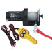 Bulldog Winch 15008 2,500 LB ATV Winch 50 Ft Synthetic Rope W/Mini Rocker Switch Mounting Channel Roller Fairlead Bulldog Winch - Truck Part Superstore
