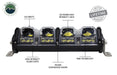 Overland Vehicle Systems 15010101 10 Inch LED Light Bar With Variable Beam DRL, RGB Back Light 6 Brightness EKO Overland Vehicle Systems - Truck Part Superstore