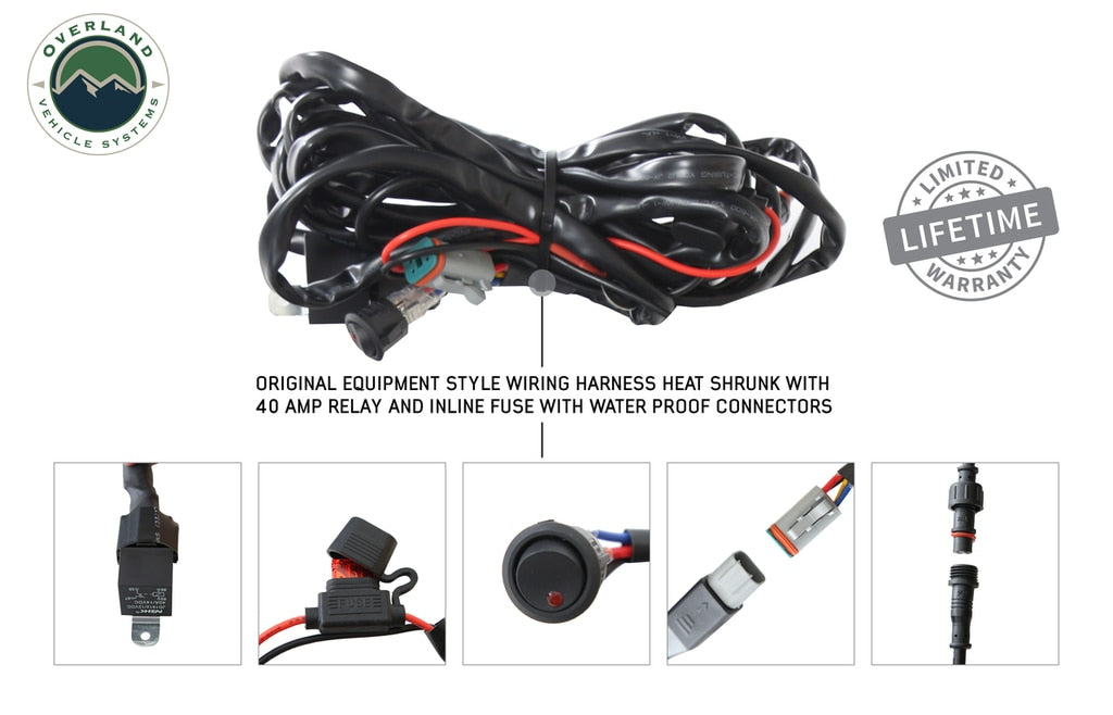 Overland Vehicle Systems 15010101 10 Inch LED Light Bar With Variable Beam DRL, RGB Back Light 6 Brightness EKO Overland Vehicle Systems - Truck Part Superstore