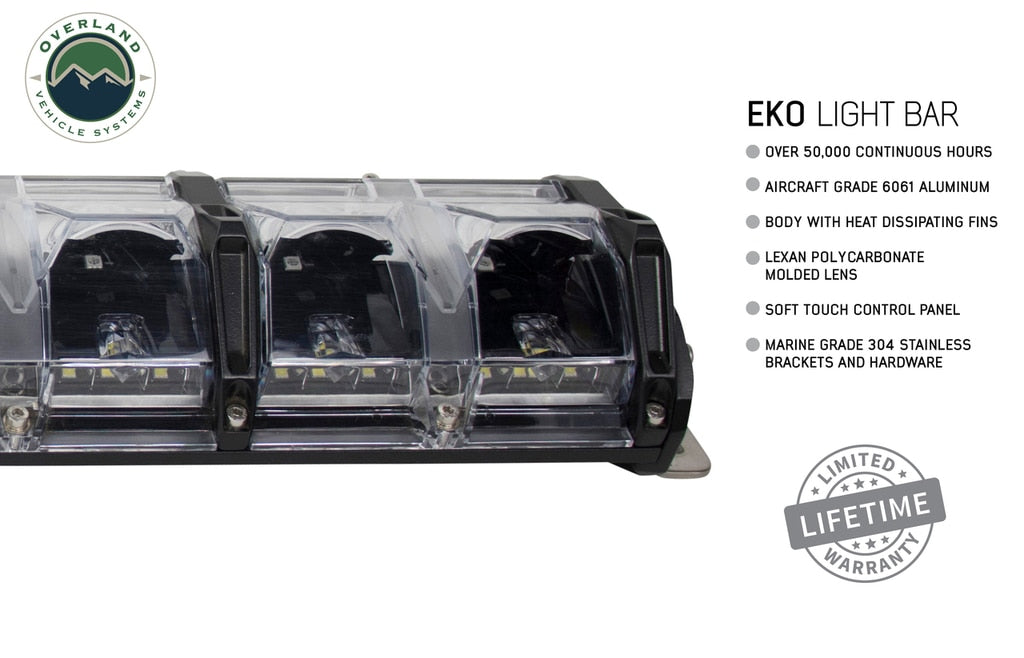 Overland Vehicle Systems 15010401 40 Inch LED Light Bar With Variable Beam DRL, RGB Back Light 6 Brightness EKO Overland Vehicle Systems - Truck Part Superstore